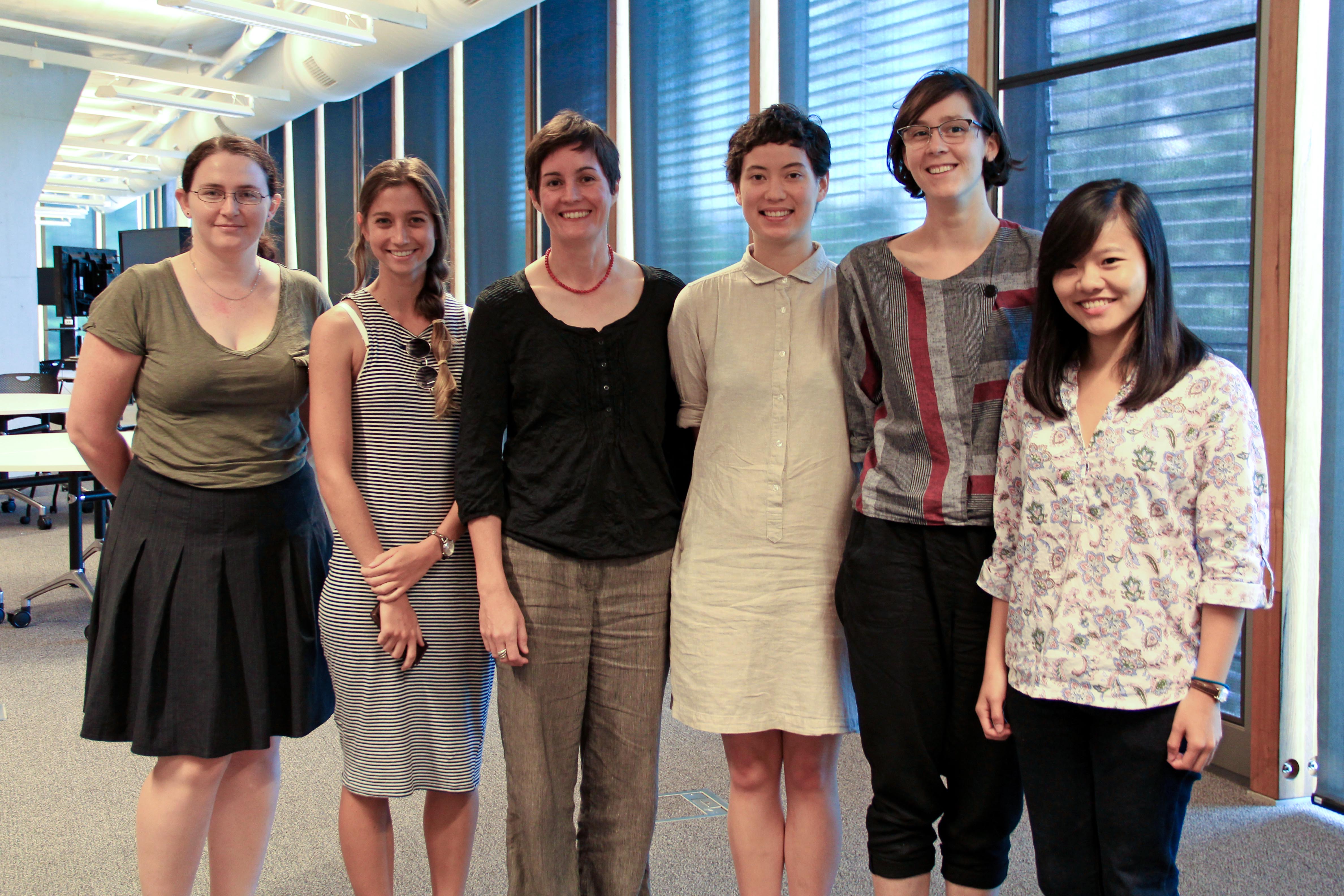 Dr Felicity Meakins with her Summer Research Team 2015